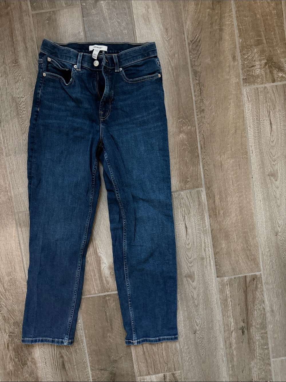 Spanx Dark Blue Women's Straight Jeans